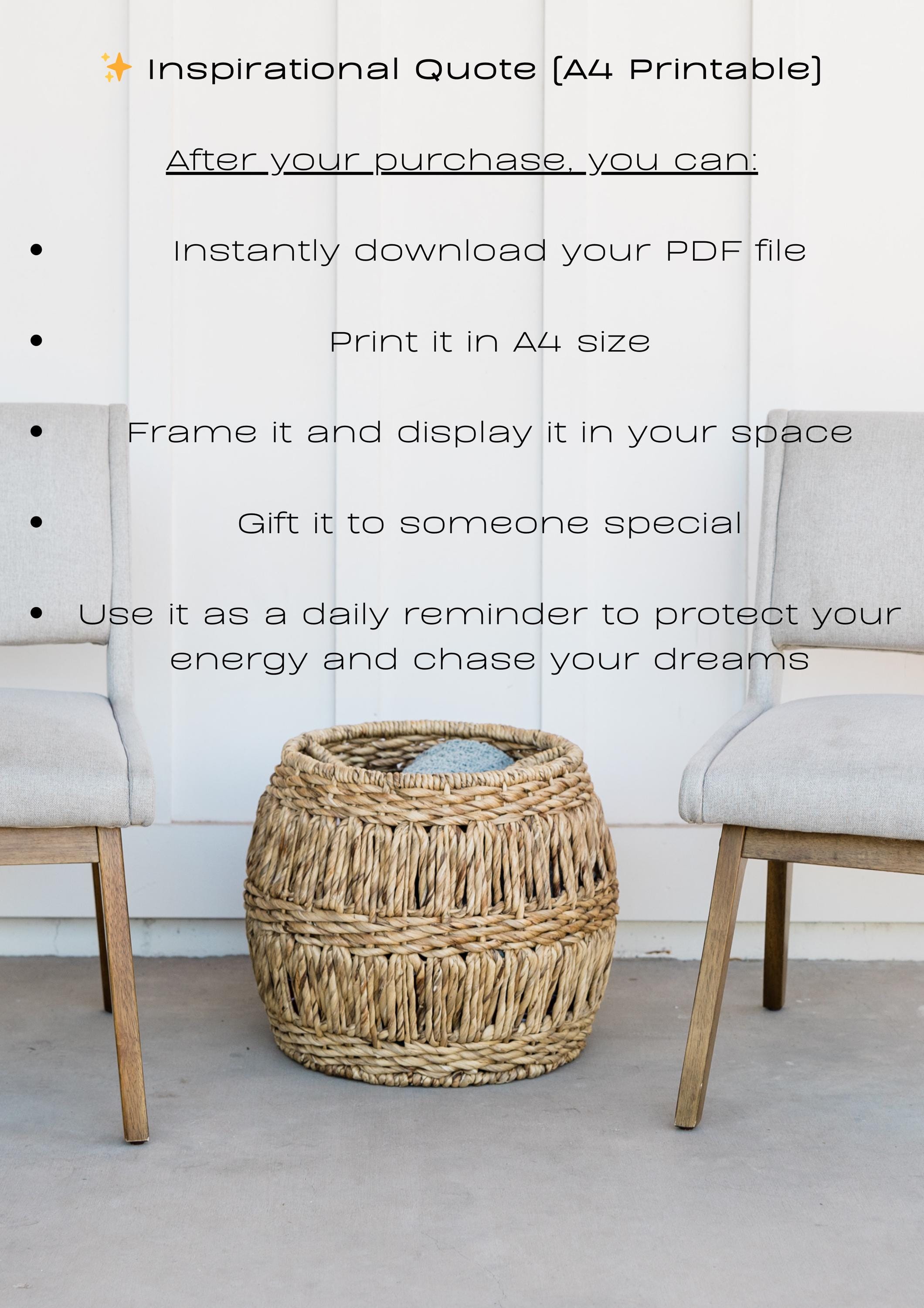 Inspirational Checklist Printable Self Care Checklist & Inspirational Quote for Women | Self ...