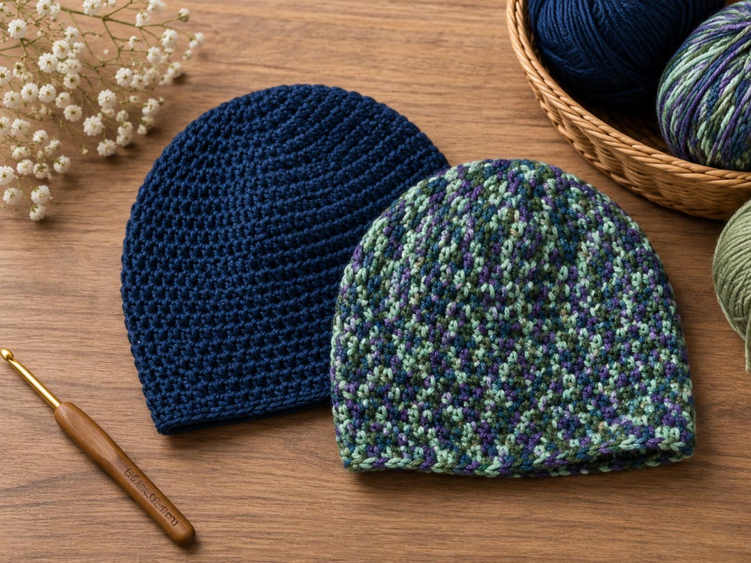 Easy Crochet Baby Hat Pattern – Newborn Beanie PDF, Multiple Sizes ...