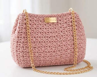 Patrón de bolso de ganchillo texturizado, ideal para principiantes (descarga en PDF)