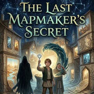 Den siste kartmakarens hemlighet | Illustrerad episk fantasyroman | Magisk realism, mörk akademi | Vintagekartografi och mystiska mysterier