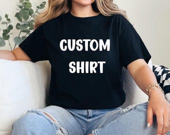 Custom Personalized T-Shirt with Name or Message - Perfect Gift for Birthdays, Anniversaries, Weddings, and Special Occasions