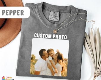 Comfort Colors®Custom Photo Shirt, Personalized T-Shirt, Custom Picture Tshirt, Your Photo Shirt, Family Picture Tee, Logo Image Shirts Gift