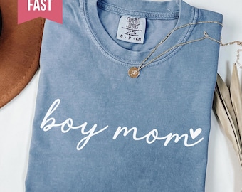 Comfort Colors® Boy Mom Shirt, Mama Shirt, Mother's Day Gift, Mom of Boys Shirt, Mom Life Shirt, Cute Mom Shirt, Boy Mama Shirt