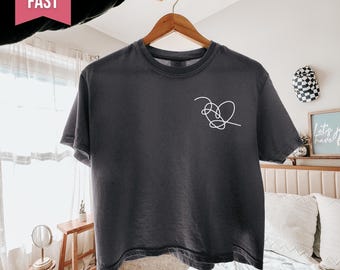 Love yourself Comfort Colors crop tshirt, kpop concert shirt, love yourself, K-Pop Fan Shirt
