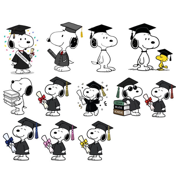 Snoopy Graduation Cap - Etsy
