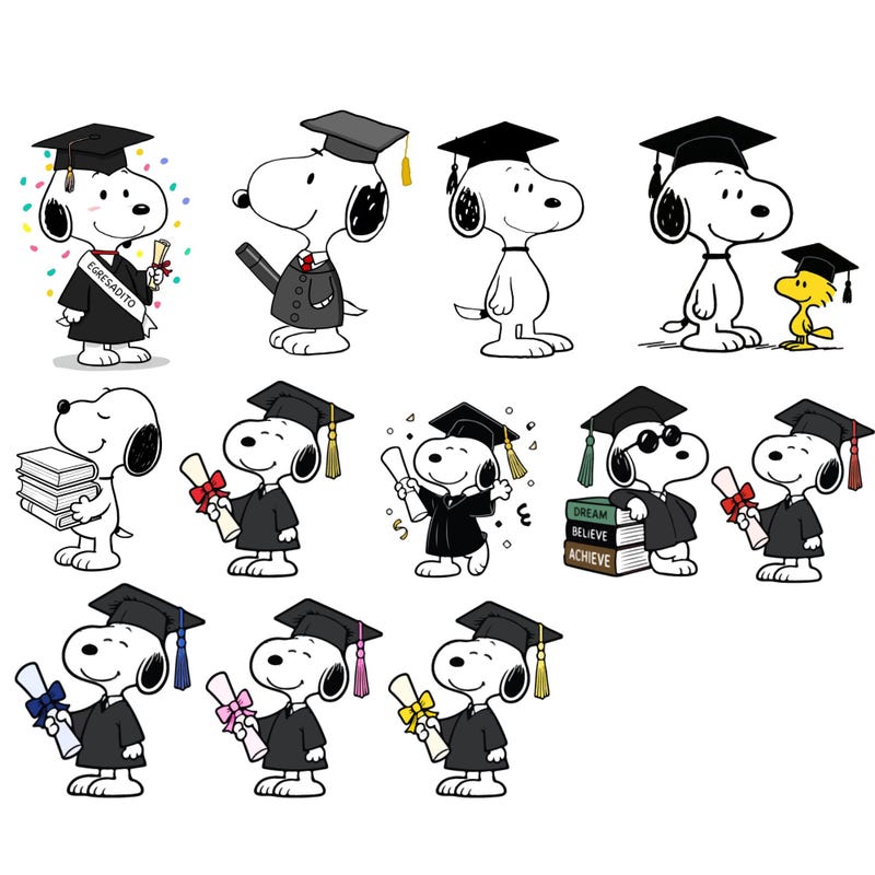 Snoopy Graduation Cap - Etsy