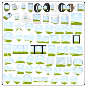 Editable Photo Templates, Smartwatch Mockup, Mugs , Mobile Canva Frames : (Digital Download)