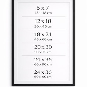 Modern Black Frame – Available in Multiple Sizes – Minimalist Photo Frame – Perfect for Wall Decor & Gifts