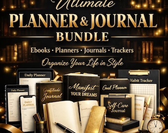 Paquete definitivo de agendas y diarios para mayores de 50 años: seguimiento, planificación y crecimiento personal.