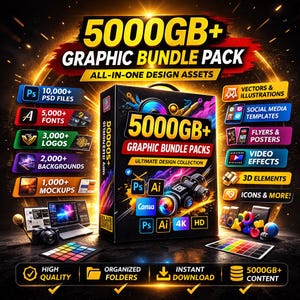 5000GB+ All in One Graphic Master Collection