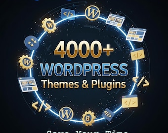 Paquete de más de 4000 temas y complementos de WordPress (descarga digital)