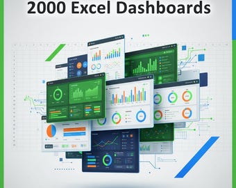 Más de 2000 paneles de Excel con informes y visualizaciones de datos dinámicos que ahorran horas de trabajo.