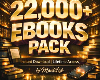 Paquete de más de 22 000 libros electrónicos PLR (biblioteca digital) Descarga instantánea