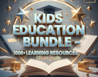 Paquete de aprendizaje masivo para niños: más de 15 000 imprimibles educativos atractivos para la educación en casa