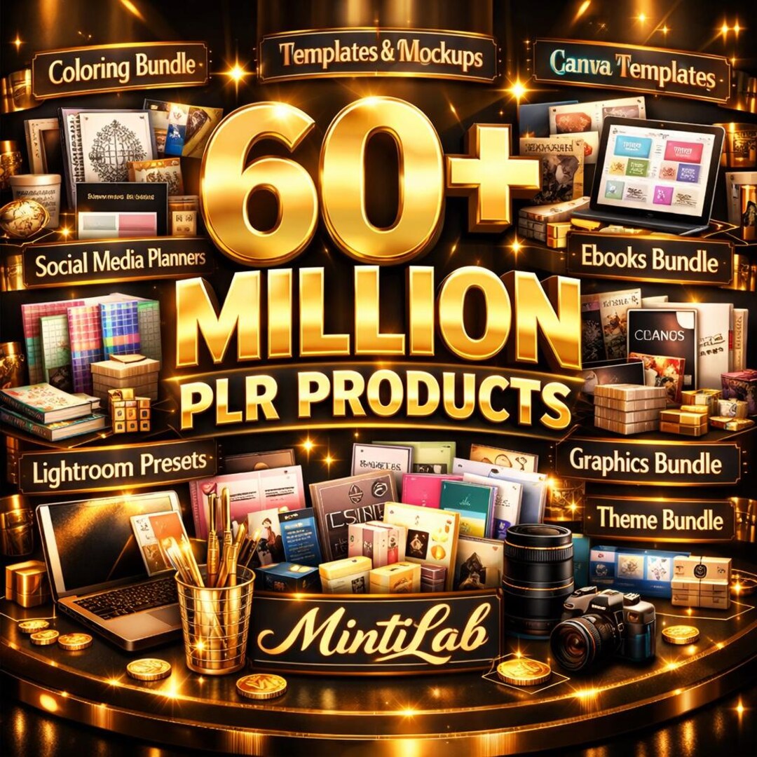 60+ Million PLR Products Mega Bundle Ready-to-use Digital Content ...