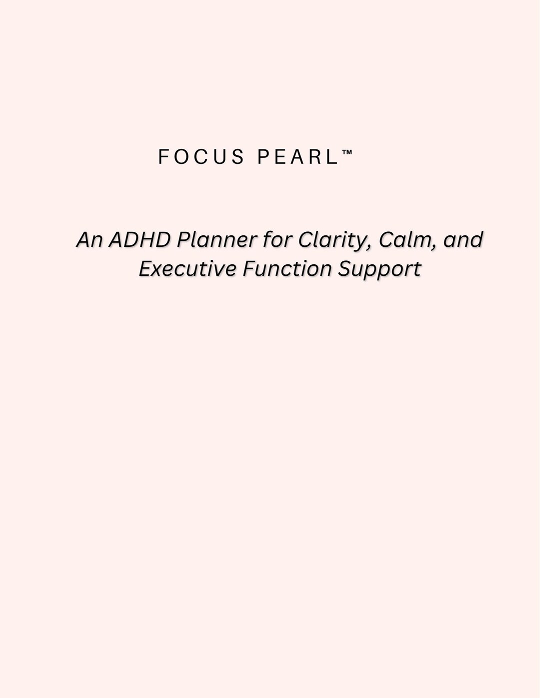 Practical ADHD Tools – Focus and Follow-through Planner. A Structured ...