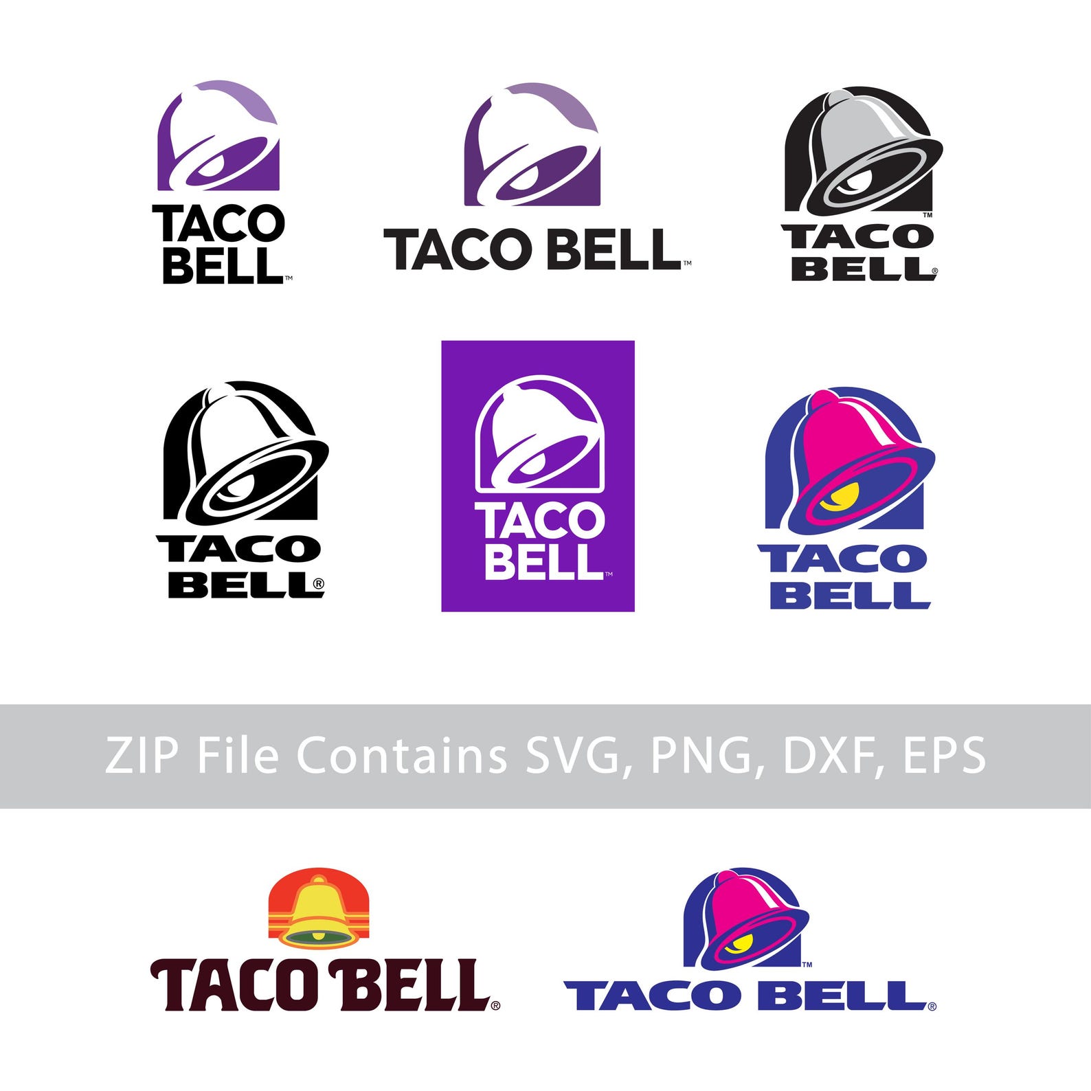 Taco Bell Logo SVG PNG Vector Clipart digital Download Etsy UK taco-bell-logo-svg-png-vector-clipart-digital-download-etsy-uk