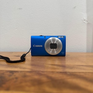 Canon PowerShot A4000 IS Blue Digital Camera | 16MP 8x Optical Zoom Compact Point & Shoot