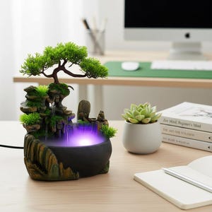 Bonsai Tree Water Fountain - Etsy