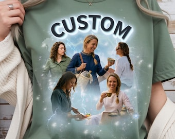 Copia pirata vintage personalizada lista para prensar, transferencias DTF retro personalizadas para novio/novia con foto y nombre, regalo personalizado para esposa