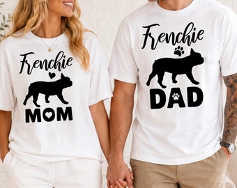 Transferencia DTF de mamá bulldog francés, impresión de papá bulldog francés, papá perro bulldog francés listo para prensar, prensa térmica para papá perro, impresión DTF de mamá perro, DTF de mamá bulldog