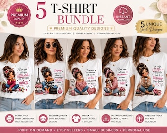 Italian Girl T-Shirt Designs Bundle | Coffee, Dog Mom, Self Love PNGs (Digital Download)