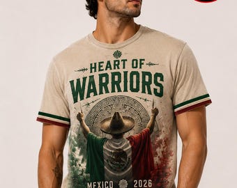 Mexico 2026 Soccer PNG | Heart of Warriors Football Graphic (Digital Download)