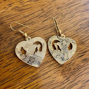 Pendientes vintage de esmalte cloisonné de los años 80, nuevos sin usar. imagen 4