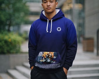 Brennen Sie Geld schnell Hoodie | Grafisches Flammen Geld Streetwear Pullover