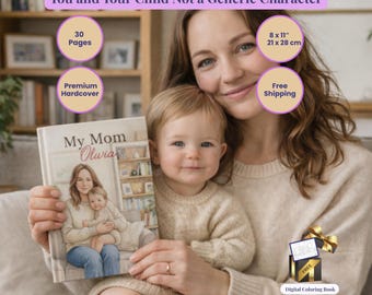 Libro personalizzato per la mamma: regalo personalizzato per la festa della mamma o per il compleanno.