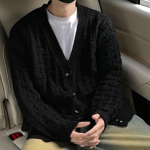 Textured Button Cardigan | Casual V Neck Sweater | Daily Wear | Minimal Streetwear Style

Textured v neck cardigan with casual minimal streetwear style