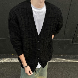 Textured Button Cardigan | Casual V Neck Sweater | Daily Wear | Minimal Streetwear Style

Textured v neck cardigan with casual minimal streetwear style