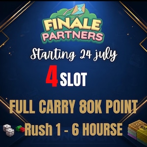 Evento de socios de Monopoly_Go - Socios de la FINAL (Servicio completo de transporte) 4X SLOT