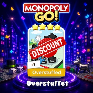 Overstuffed Monopoly_GO 4 Star Stickers -New Album ( Fast Sent )