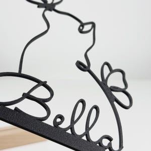Personalized cat decoration with name, wooden cat stand, personalized gifts for cat lovers, cat owner gift image 5