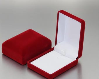 Caja de regalo de terciopelo para joyas, expositor para anillos, collares y pulseras.