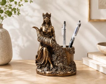 Lakshmi Goddess of Wealth Statue – Prosperity & Abundance Decor, Fortune Deity Sculpture, Spiritual Home Office Gift
