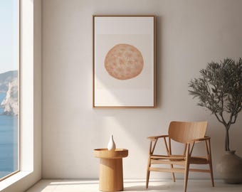 Stampa xilografica di conchiglie – Arte giapponese minimalista (download digitale)