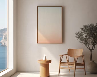 Alba a Kamakura, Giappone, stampa xilografica – Arte giapponese minimalista (download digitale)