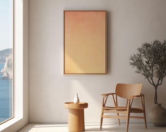 Tramonto a Kamakura, Giappone, stampa xilografica – Arte giapponese minimalista (download digitale)