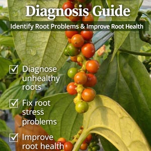 Guía de diagnóstico del estrés radicular en plantas | Identifique problemas en las raíces y mejore su salud | Lista de verificación para el cuidado de las plantas (PDF)