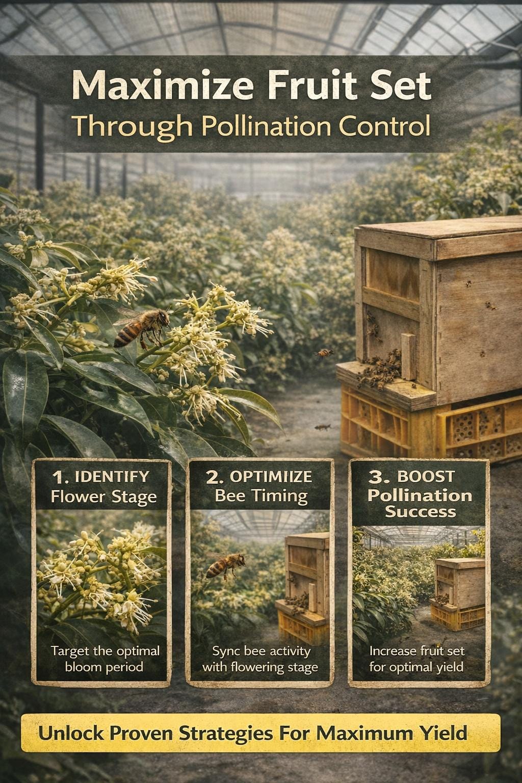 Fruit Pollination System – Control Flower Timing & Bee Activity for ...
