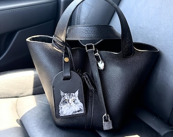 Handbemalter Haustier Taschenanhänger / Taschenanhänger / Taschenanhänger / Taschenanhänger vom Foto