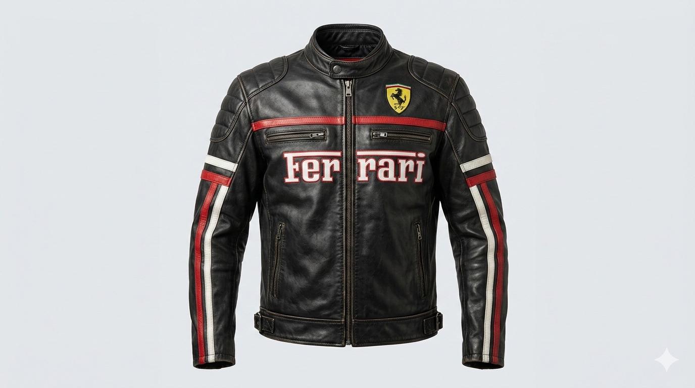Leather ferrari jacket - Etsy 日本