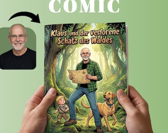Personalisiertes Comic Heft nach deinem Foto - Dein eigenes Retro Comic Abenteuer - Individuelles Geschenk für Paare, Freunde & Familie