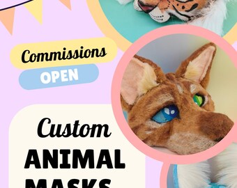 Theian Masks /Made to Order Mask/  Commission Custom  Animal Mask