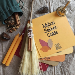 Mabon Autumn Equinox Ritual Box, Handmade Mini Besom, Simmer Pot Blend, Guide