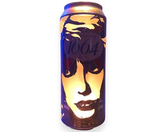 Kate Bush  Beer Can Lantern! 'Wuthering Heights' Pop Art Portrait Tealight Candle Lamp - Unique Gift!
