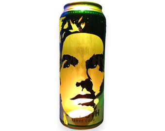 Morrissey Beer Can  Lantern! The Smiths Pop Art Portrait Candle Lamp - Unique Gift!