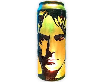 Paul Weller Beer Can Lantern! The Jam, Style Council Modfather Pop Art Portrait Candle Lamp - Unique Gift!